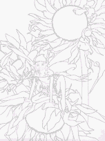 coloriage elfe tournesol